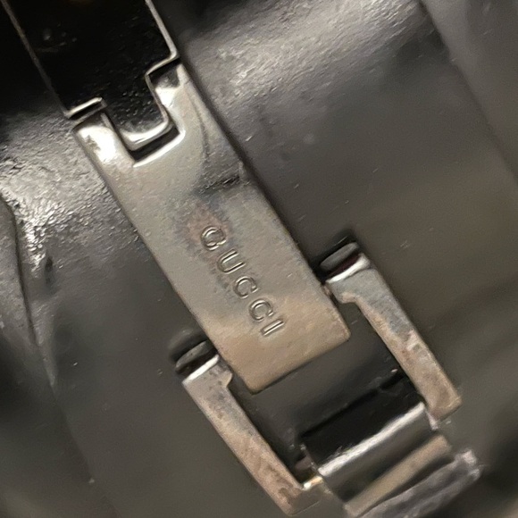 Stuff left behind…. Men’s black leather Gucci loafers size 12D - Picture 3 of 7